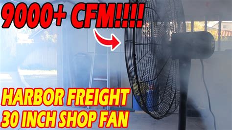 harbor freight shop fan 9000 review